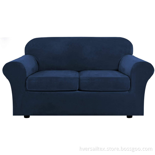 Multi-Piece Luxury Velvet Plush Sofa Cover